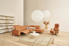 1352 von Himolla - Ledersofa Ausführung rechts bright