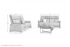 4926/4927 von Himolla - Leder-Duo aqua