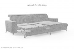 Bolero-LE23 von Sit & More - Ecksofa Variante rechts creme