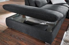 Fulla 2031 von Poco - Sofalandschaft Variante links dunkelgrau