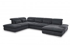 Fulla 2031 von Poco - Sofalandschaft Variante links dunkelgrau