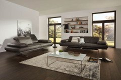 1810 von Himolla - Leder-Ensemble zinn