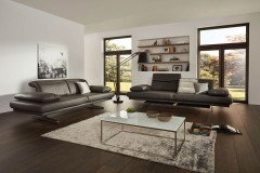 1810 von Himolla - Leder-Ensemble zinn