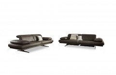 1810 von Himolla - Leder-Ensemble zinn