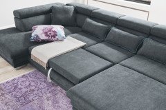 Moda 2047 von ALINA - Wohnlandschaft Variante links dunkelgrau