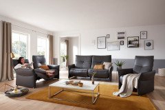 Varia 4934/4935 von Himolla - Leder-Ensemble moor