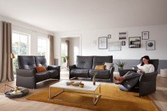 Varia 4934/4935 von Himolla - Leder-Ensemble moor