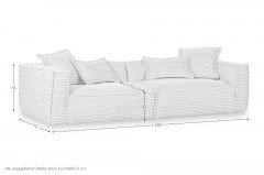 Chicago von GUTMANN - Big-Sofa beige