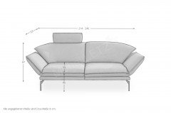 1478 von Himolla - Einzelsofa arctic