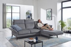 S460 Monaco von Ponsel - Eckcouch rechts silber