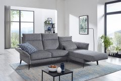 S460 Monaco von Ponsel - Eckcouch rechts silber