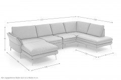PN-EM23050 von Polinova - Wohnlandschaft Variante rechts greystone