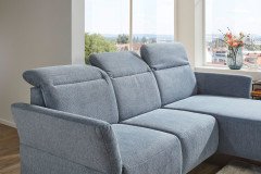 Coriba von Sit & More - Eckgarnitur Variante rechts blau