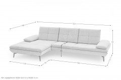 MP-IN23002 von Megapol - Ecksofa Ausführung links ecru