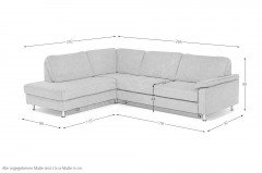 ZE-EM22126 von Zehdenick - Ecksofa Variante links grey