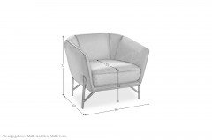 Venere von Calia Italia - Ledersessel cognac