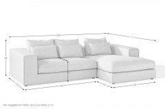 Vieste-Brindisi von Easy Sofa - Ecksofa rechts natural