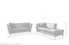 S453 Kampen von Ponsel - Polster-Duo stein