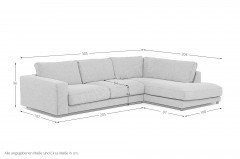 Hagerstown von Lascondo - Polsterecke Variante rechts anthrazit