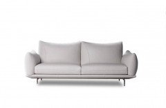 Dragees von Calia Italia - Ledersofa bianco-puro