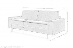 Rebecca von Bali - Schlafsofa grün