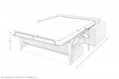 Rebecca von Bali - Schlafsofa grün