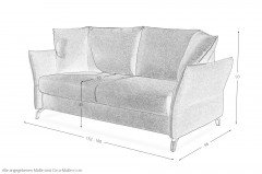 Liv von Bali - Schlafsofa rot