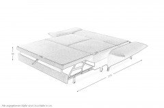 Liv von Bali - Schlafsofa rot