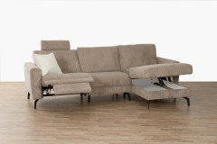 Mayla von Matex - Ecksofa rechts taupe