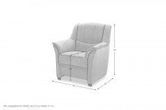 Valletta von Dietsch - Polstertrio cappuccino