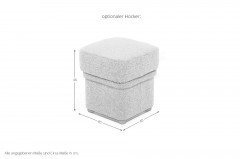 Valletta von Dietsch - Polstertrio cappuccino