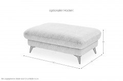MP-IN23149 von Megapol - Ecksofa Variante links silver