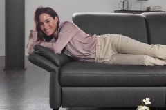 Elima von Polsteria - Ecksofa Variante rechts anthrazit