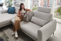 MP-IN23147 von Megapol - Ecksofa Variante links silver