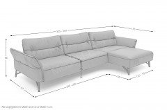 Pelippa von Himolla - Ledersofa rechts shark