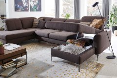 Toronto Lounge von Carina - Wohnlandschaft Variante links brown