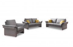 Monza von Schröno - Polster-Ensemble betongrau