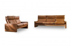 Manhattan-LE24 von Erpo Polstermöbel - Leder-Ensemble tabac
