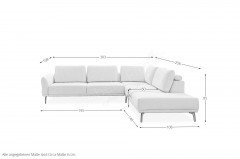 MP-IN23170 von Megapol - Ecksofa Variante rechts natur