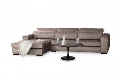 Bergamo von Matex - Ecksofa links hellbraun