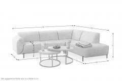 Fez von Matex - Polstergarnitur rechts beige