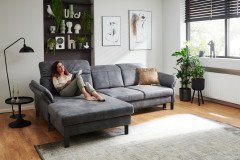 1212 von Carina - Polstersofa Variante links grey