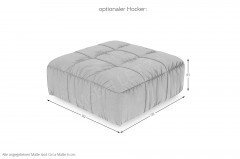 Kairo von Easy Sofa - Einzelsofa terra