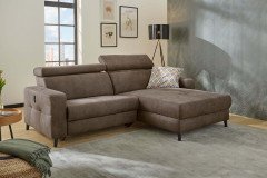 Doppio von Job - Ecksofa Ausführung rechts dunkelbraun