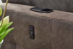 Doppio von Job - Ecksofa Ausführung rechts dunkelbraun