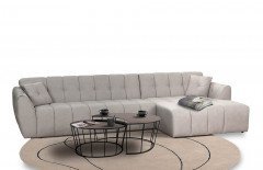 Tunis von Matex - Ecksofa Variante rechts hellgrau