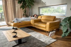 Asarina von ADA Mindful Living - Lederecke links maize-yellow