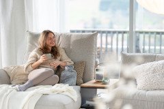 Caltha von ADA Mindful Living - Ecksofa links oyster-white