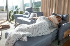 Salvia von ADA Mindful Living - Eckgarnitur rechts pastel-blue