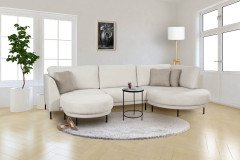 Trosa von Grant Factory - Eckcouch rechts beige-weiß